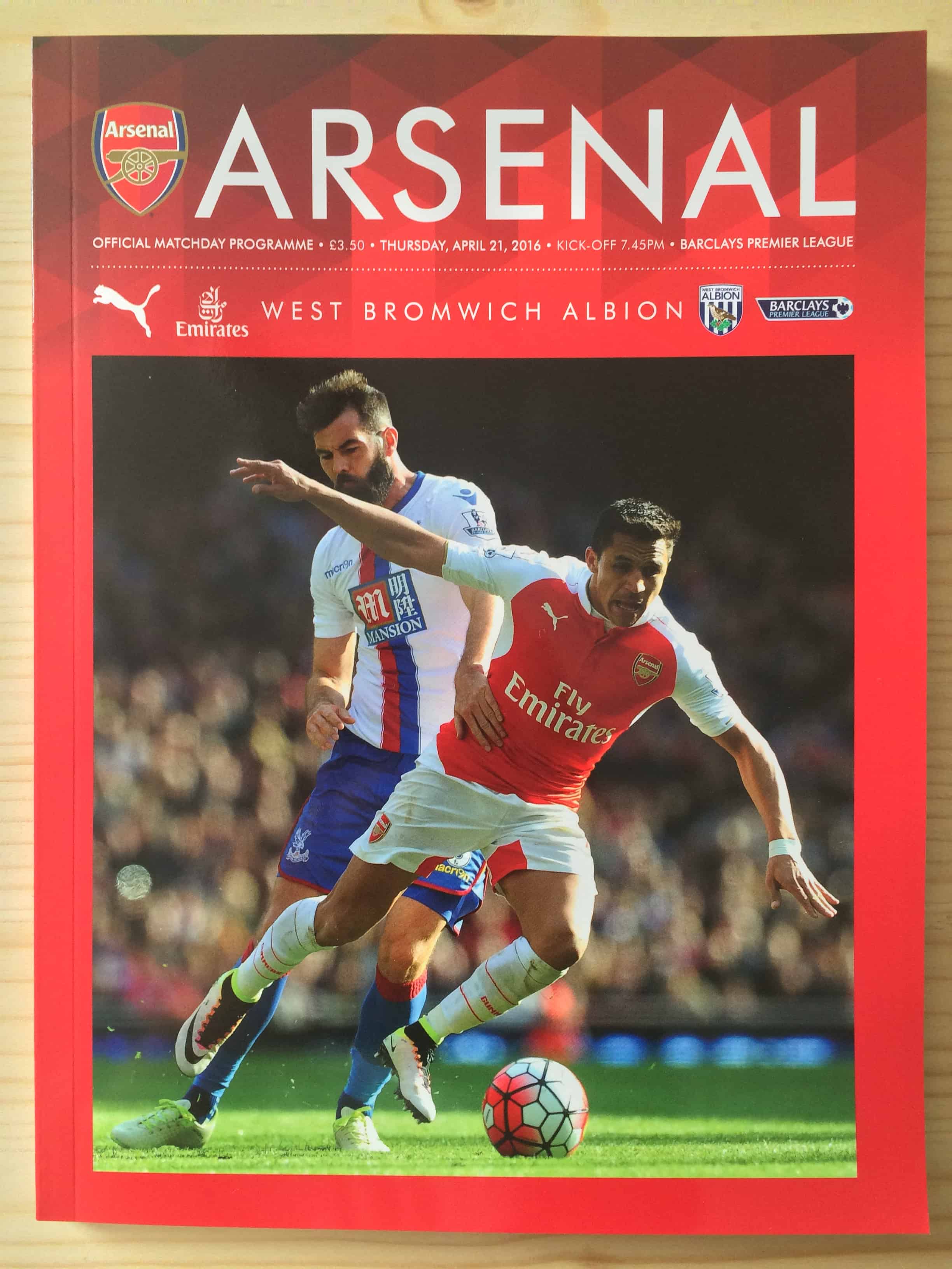 Arsenal FC v West Bromwich Albion FC 